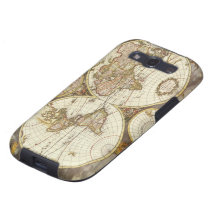 Antique World Map, c. 1680. By Frederick de Wit Galaxy S3 Cover