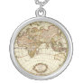 Antique World Map, c. 1680. By Frederick de Wit Custom Necklace