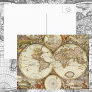 Antique World Map, c. 1680. By Frederick de Wit Postcard
