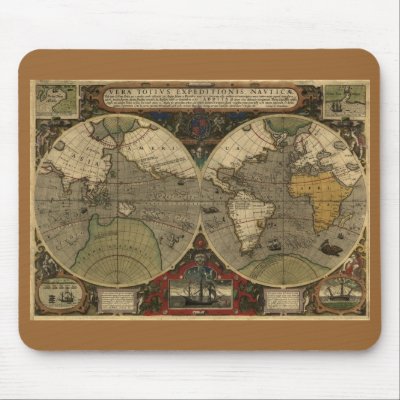 Antique World Map by PrintedGifts
