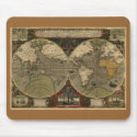 Antique World Map mousepads