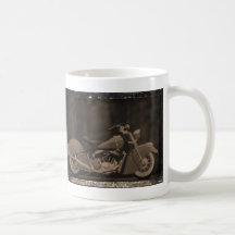 Antiqued Motorcycle Photo Card Coffee Mug