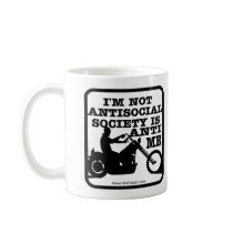 Antisocial Biker Coffee Mug
