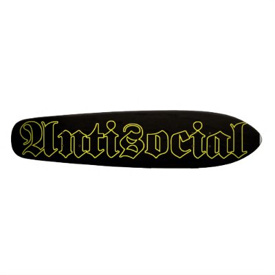 Antisocial old school deck skate boards by Antisocialsc