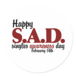 antivalentine S.A.D. Stickers