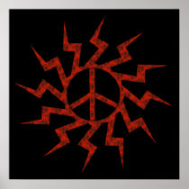 Antiwar Red Peace Spiral
