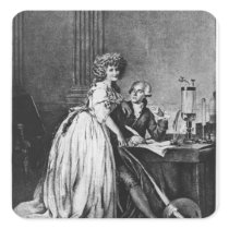 Antoine Laurent Lavoisier  and his wife Stickers