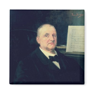 Anton Bruckner, 1889 Fridge Magnet by bridgemanart