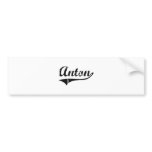 Anton Classic Style Name bumper stickers