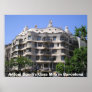 Antoni Gaudi's Casa Mil in Barcelona Poster