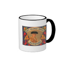 Antonio Brand Sweet Valencia Oranges Vintage Crate Coffee Mugs