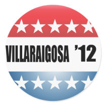 ANTONIO VILLARAIGOSA ROUND STICKERS