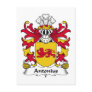 Antonius Family Crest Postcards
