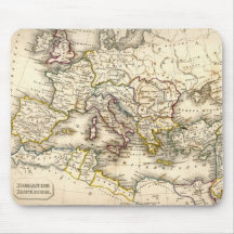 Antquie Map of Ancient Roman Mousemat