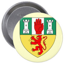 Antrim arms, Ireland Pinback Buttons