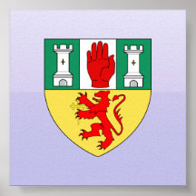 Antrim arms, Ireland Print