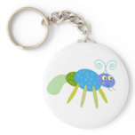 Ants: blue and green ant key chain