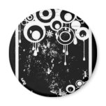 Ants & Circles - Black & White Negative