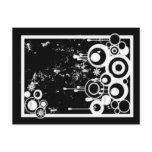 Ants & Circles - Black & White Negative