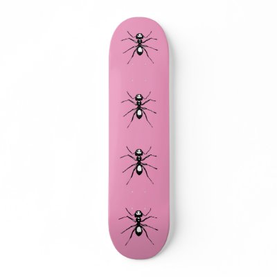 Ants [ Pink ] Skate Deck by BeelzebubDesign