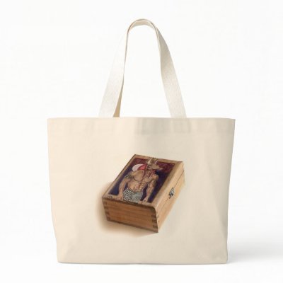 Anubis on wood: www.AriesArtist.com Bag by keithmcdowell