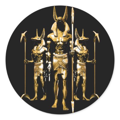 Anubis Sticker by egyptiangods