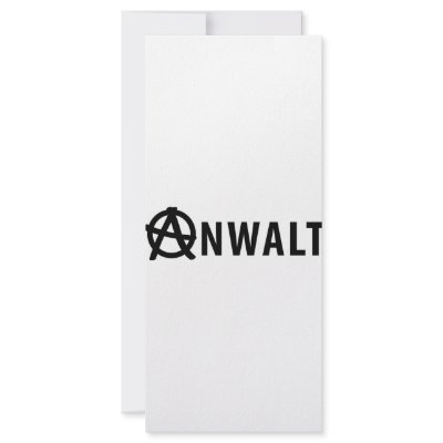 Anwalt icon personalized rack card by TomaniacLines