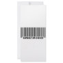 Anwalt im Dienst Barcode label icon Rack Card Design