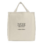 Any idiot can... embroidered bags
