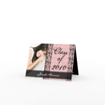 ANY YEAR Lacy Pink Graduation Card