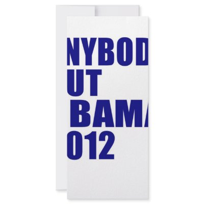 Anybody But Obama 2012 Custom Rack Card by bartstshirts
