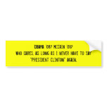 Anyone But Clinton bumper stickers