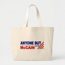 Anyone But Mccain Canvas Bag
