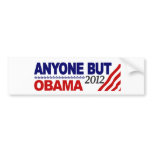 Anyone But Obama 2012 Bumper Sticker
