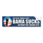 Anyone But Obama 2012 - Obama Sucks bumper stickers