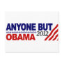 Anyone But Obama 2012 Postcard