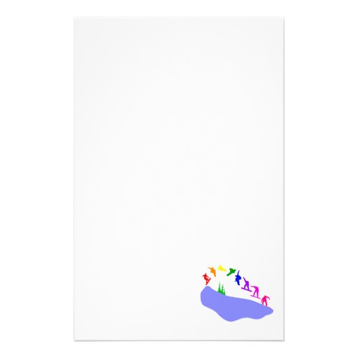 Anyone can Snowboard Customized Stationery