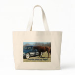 Anyone seen my keys? Car and Horse Humour Canvas Bag
