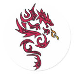AP- Awesome Dragon Art Round Sticker