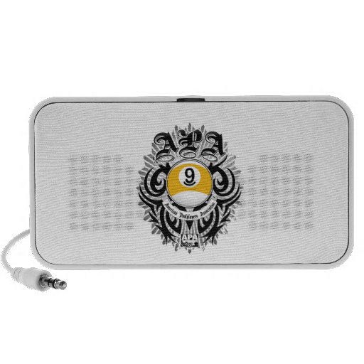 APA 9 Ball Gothic Design Travelling Speaker
