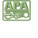 APA Logo - Tan embroidered shirts