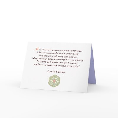 Apache Blessing Greeting Card by pixiestick