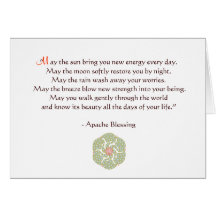 Apache Blessing Greeting Card