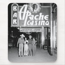 Apache Casino & Bar Vintage Las Vegas Photo Mousepads