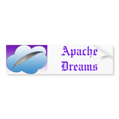Apache Dreams, Apache Dreams Bumper Sticker by Moondial