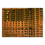 Apartment building under construction, Arlington, Card