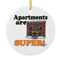 apartments are super christmas ornament