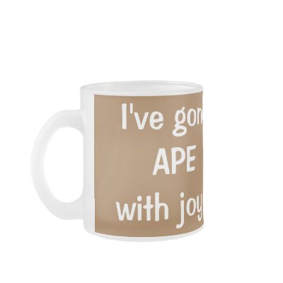 Ape with Joy Mug by Rebecca_Reeder