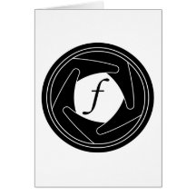 Aperture Silhouette Greeting Card