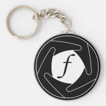 Aperture Silhouette Keychain